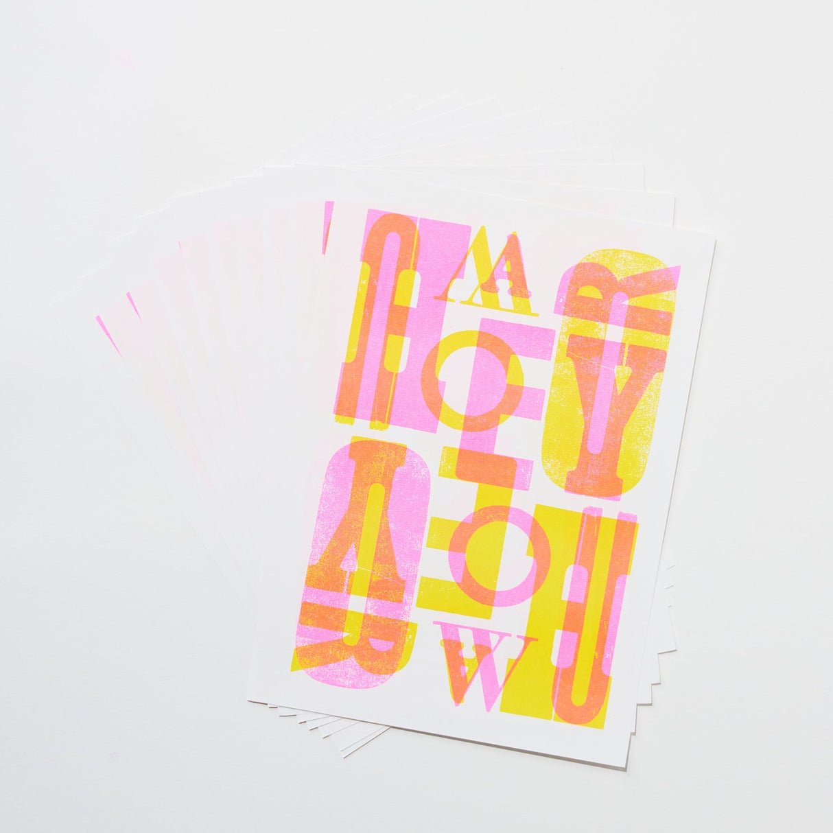 How Are You Letterset / Letterpress Letters - bungu