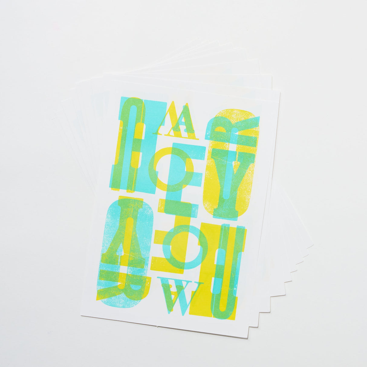 How Are You Letterset / Letterpress Letters - bungu