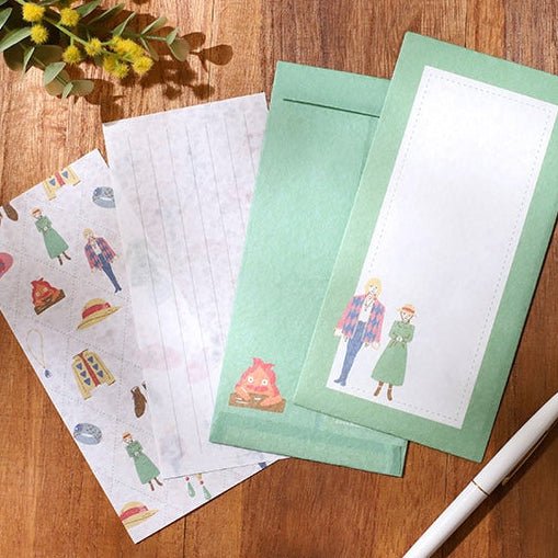 Howl's Moving Castle Hatter's Washi Paper Letter Set / Movic - bungu