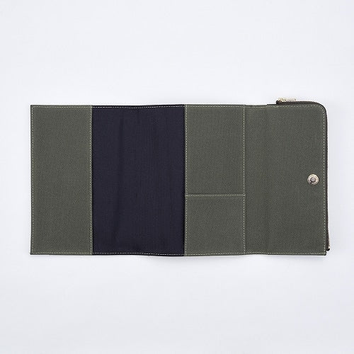 isshoni. Pen Case Attached Notebook Cover Canvas B6 / DAIGO - bungu