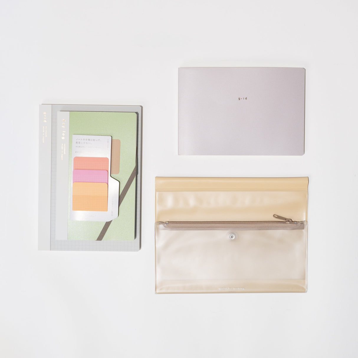 isshoni. Productivity Bundle: Beige - bungu