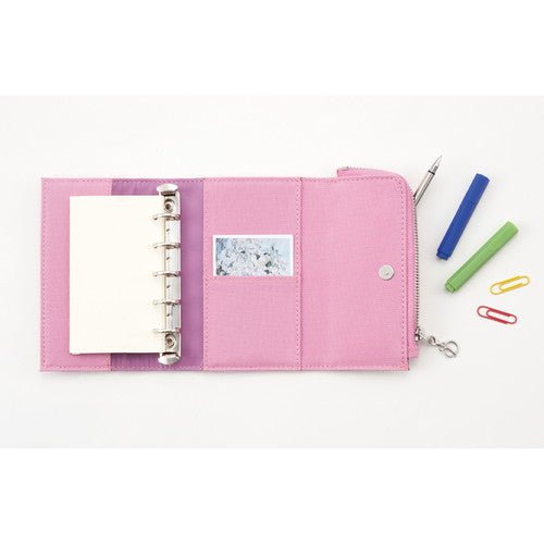 isshoni. System Planner Binder Cover with Pen Case / DAIGO - bungu