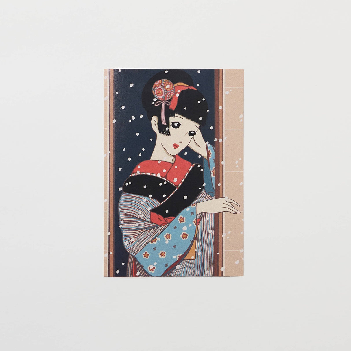 "It’s Snowing" Postcard by Narumi / bungu - bungu