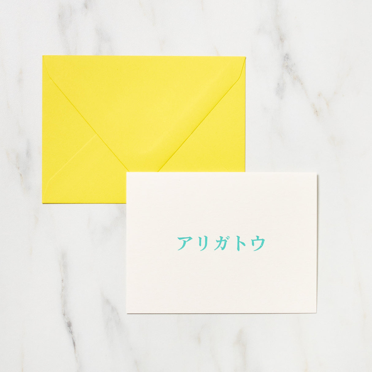 Japanese Phrase Message Card / Letterpress Letters - bungu