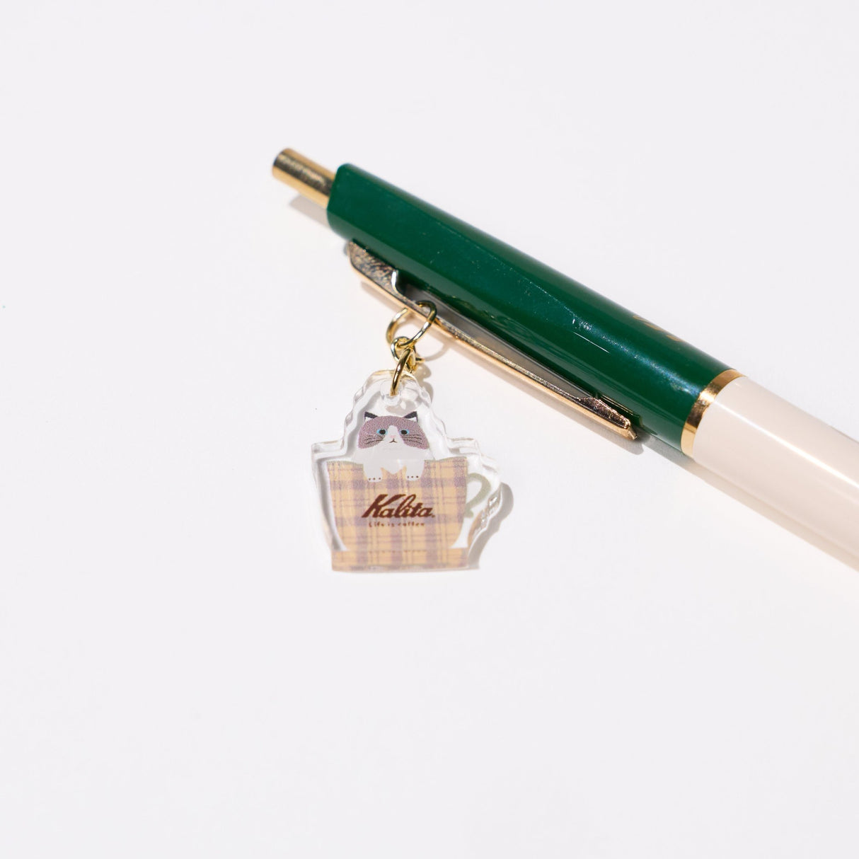 Kalita Collaboration Ballpoint Pen with Cat Charm 0.5mm / ANTERIQUE - bungu