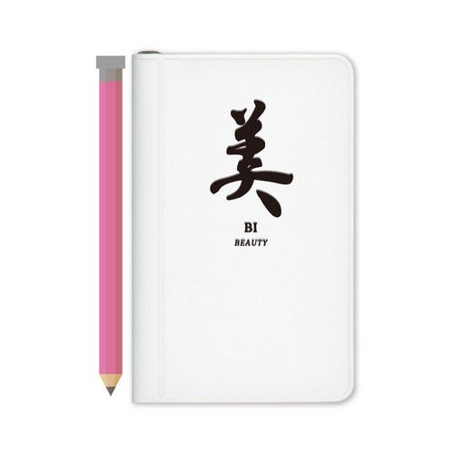 Kanji Design Notebook Memo Mini with Pencil / DAIGO - bungu