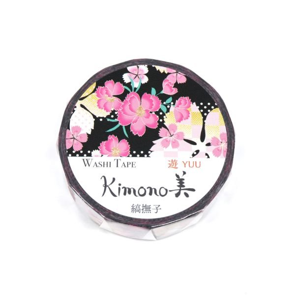 Kimono Beauty Striped Nadeshiko Foil Masking Tape / Kamiiso - bungu