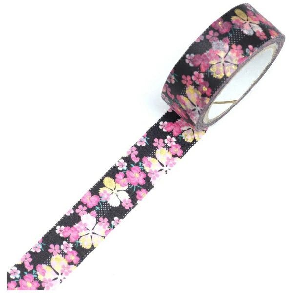 Kimono Beauty Striped Nadeshiko Foil Masking Tape / Kamiiso - bungu
