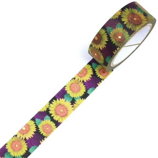 Kimono Beauty Sunflower Masking Tape / Kamiiso - bungu