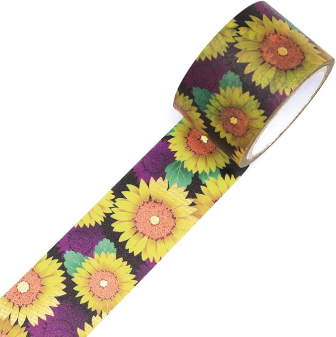 Kimono Beauty Sunflower Masking Tape / Kamiiso - bungu