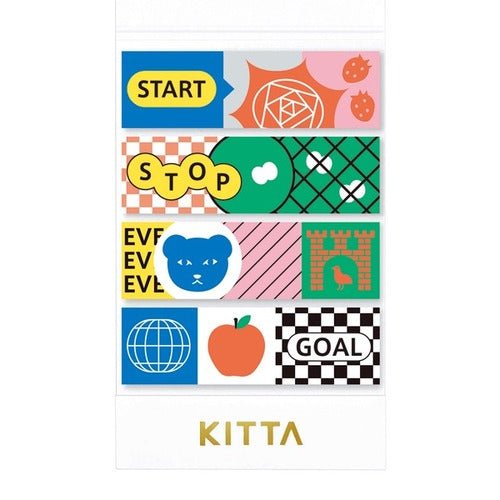 KITTA Accordion Fold Masking Tape Sticker / KING JIM - bungu