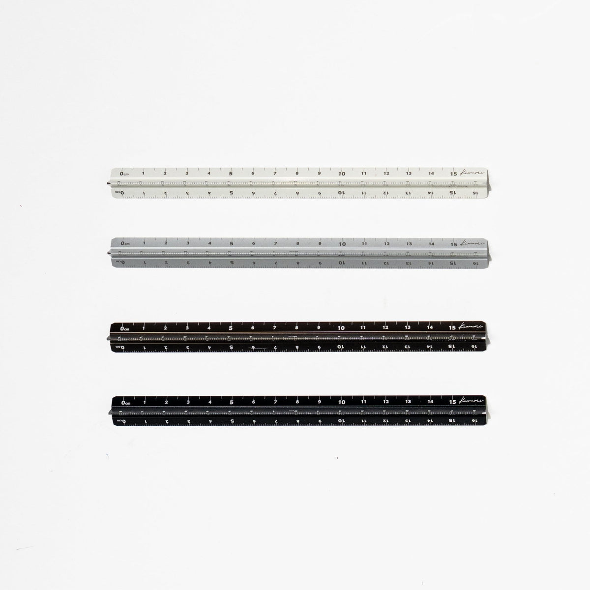 Kiwami LR All-Aluminum 3-Face Ruler / KYOEI PLASTIC - bungu