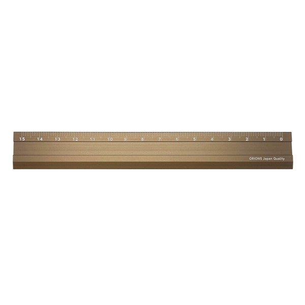 Kiwami LR Ambidextrous Aluminum Ruler 15cm / KYOEI PLASTIC - bungu