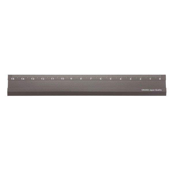Kiwami LR Ambidextrous Aluminum Ruler 15cm / KYOEI PLASTIC - bungu