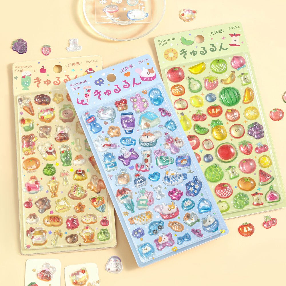 Kyururun 3D Stickers Vol. 3 / BGM - bungu