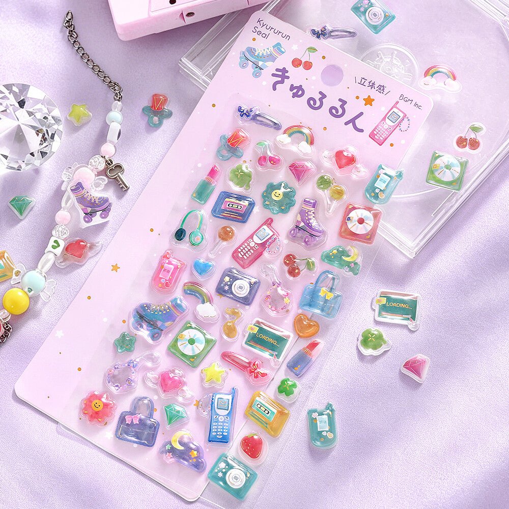 Kyururun 3D Stickers Vol. 4 / BGM - bungu