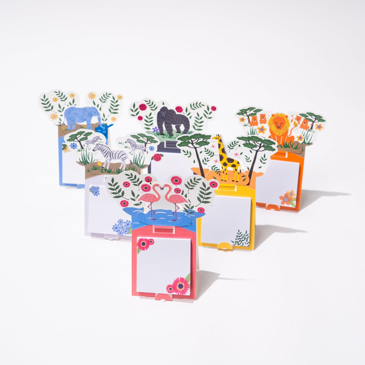 LaKULA Animal Series Pop - up Sticky Notes 30 Sheets / shikisaisai - bungu