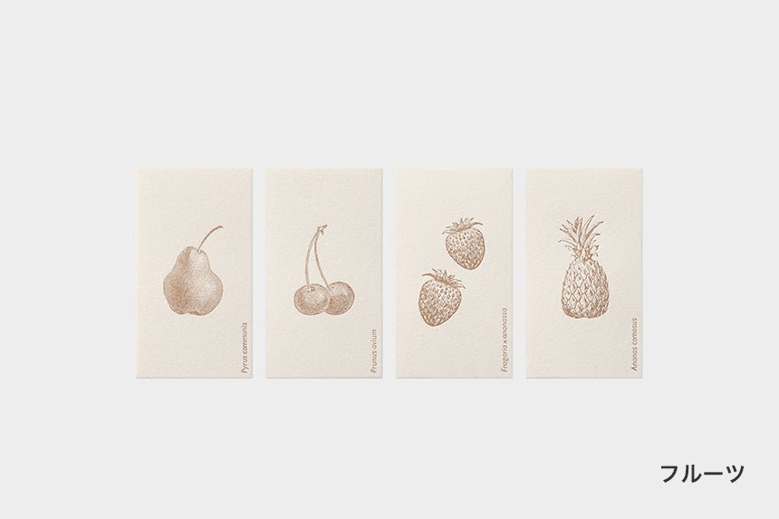 Letterpress Mini Message Cards / TOUCH & FLOW - bungu