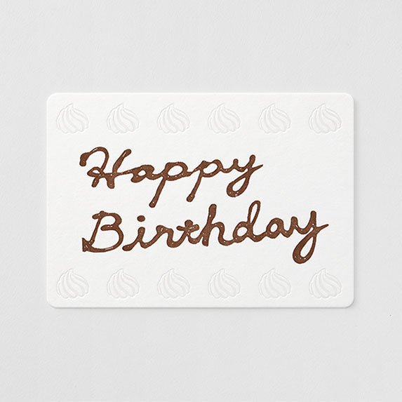 Letterpress Postcard / TOUCH & FLOW - bungu