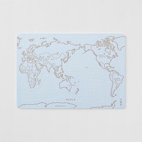 Letterpress Postcard / TOUCH & FLOW - bungu