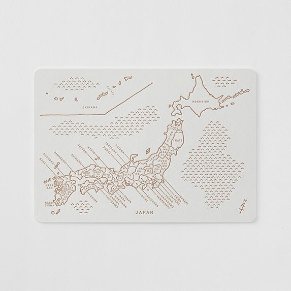 Letterpress Postcard / TOUCH & FLOW - bungu