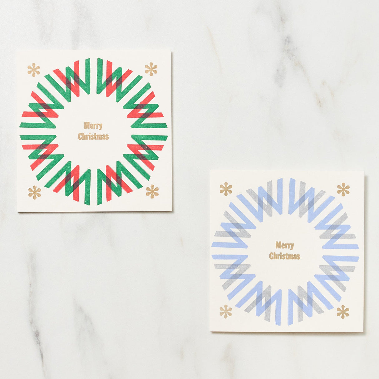 Letterpress Quarto - Bound Christmas Card / Letterpress Letters - bungu