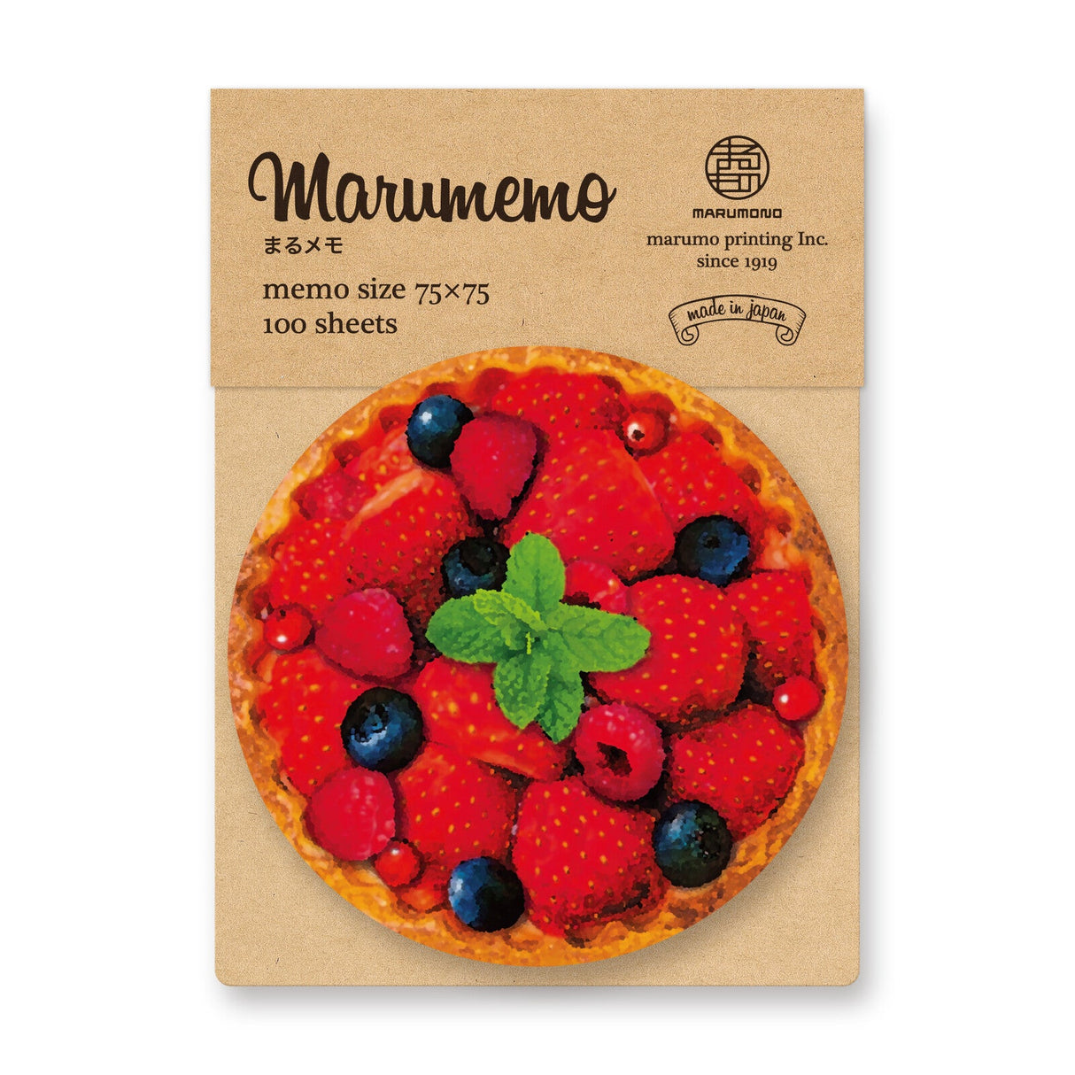 Marumemo Sweets Round Memo Pad / Marumo Printing - bungu