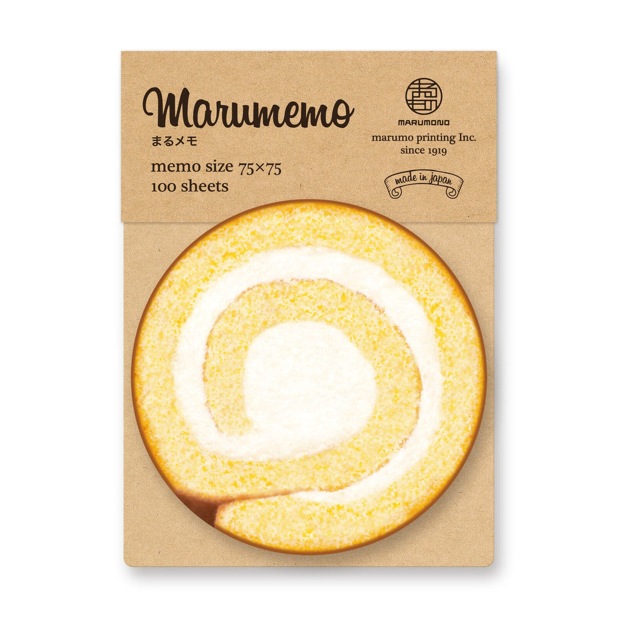 Marumemo Sweets Round Memo Pad / Marumo Printing - bungu