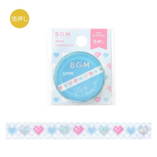 Masking Tape Life 5mm Foil Stamping / BGM - bungu