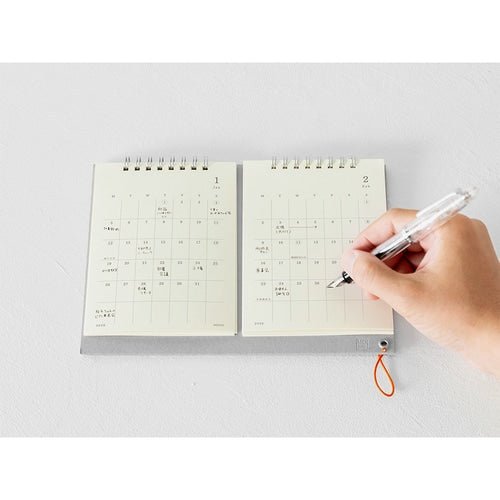 MD Twin Monthly Desk Calendar 2026 / Midori DESIGNPHIL - bungu