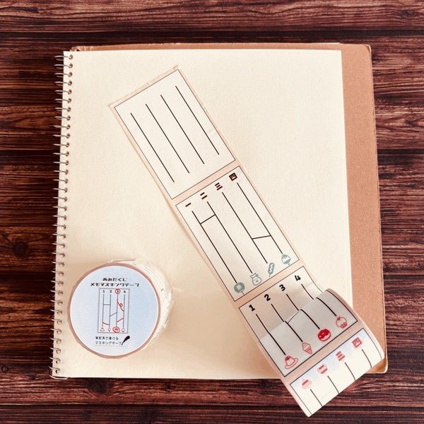 Memo Masking Tape Retro Series / Kinokosya - bungu