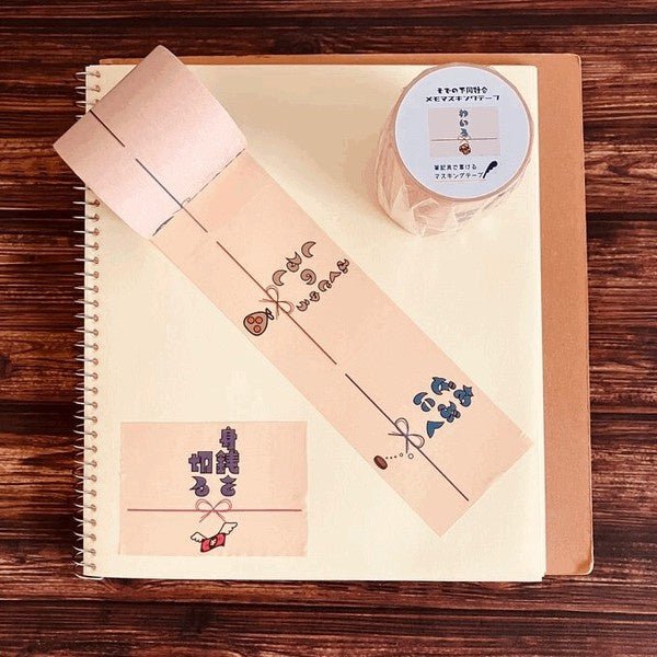 Memo Masking Tape Retro Series / Kinokosya - bungu