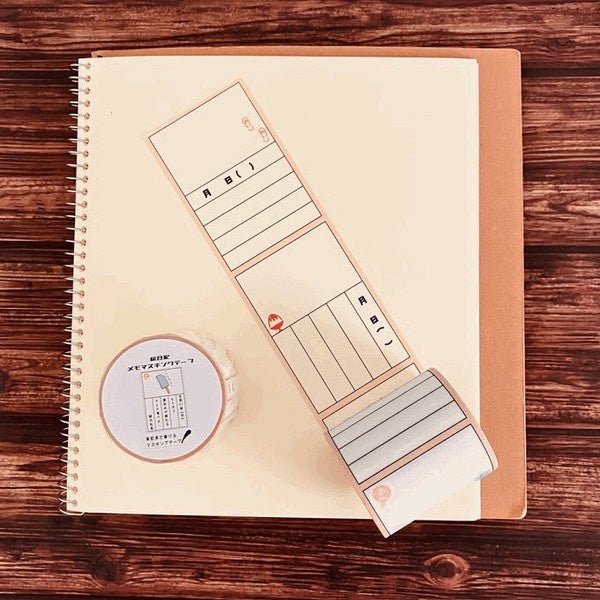 Memo Masking Tape Retro Series / Kinokosya - bungu