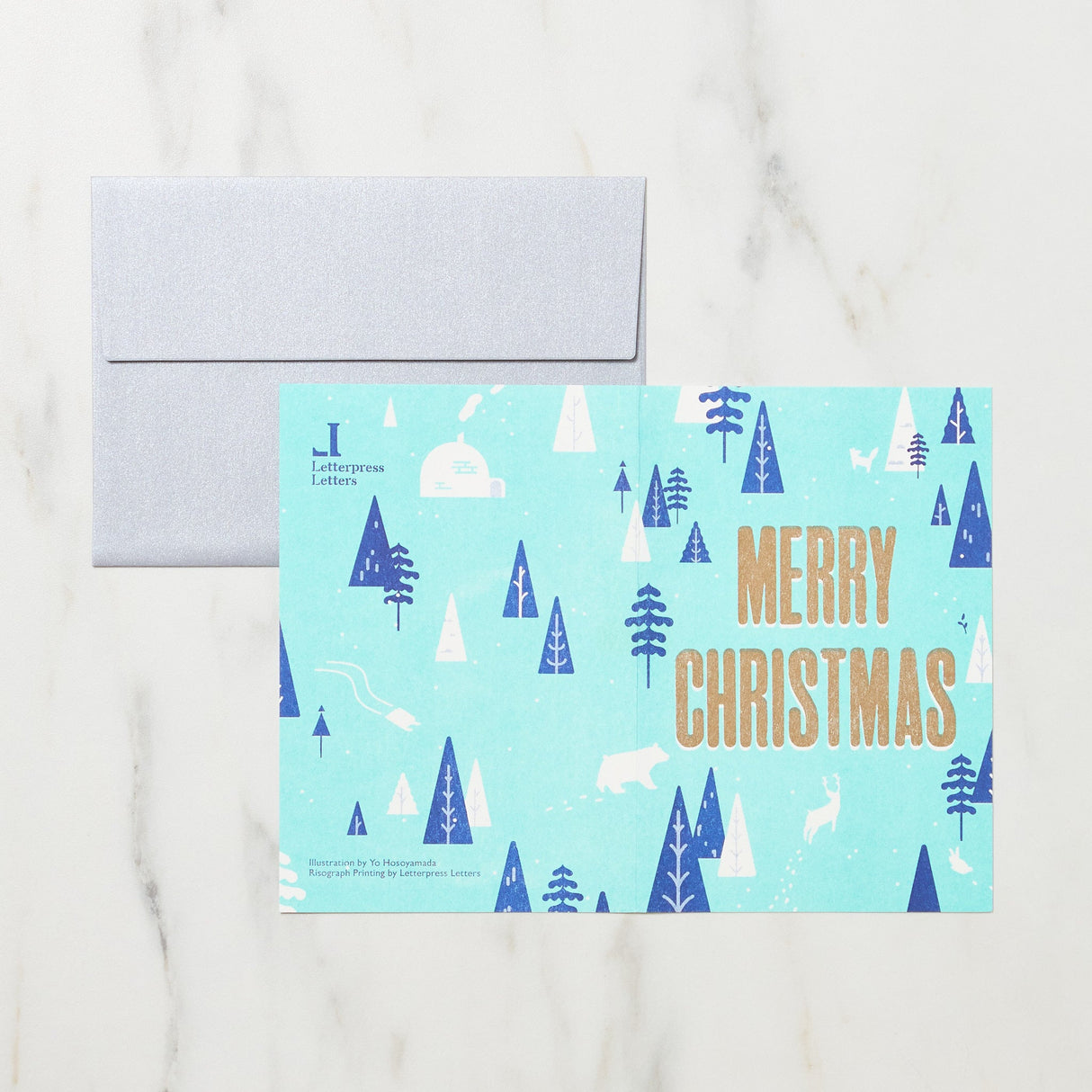 Merry Christmas Cards / Letterpress Letters - bungu
