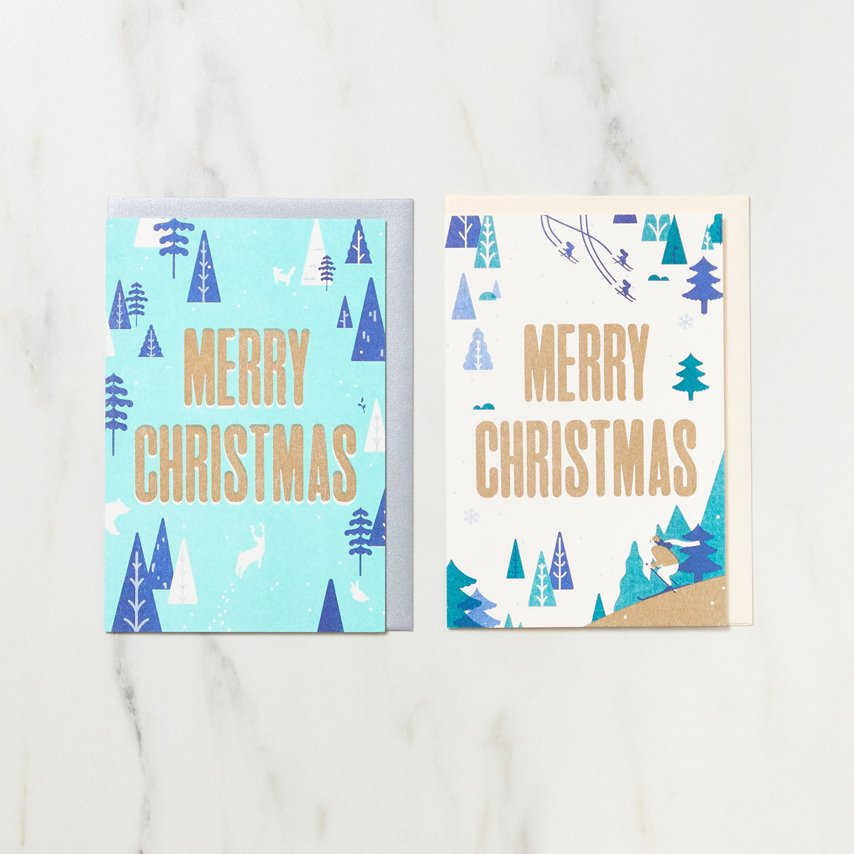 Merry Christmas Cards / Letterpress Letters - bungu