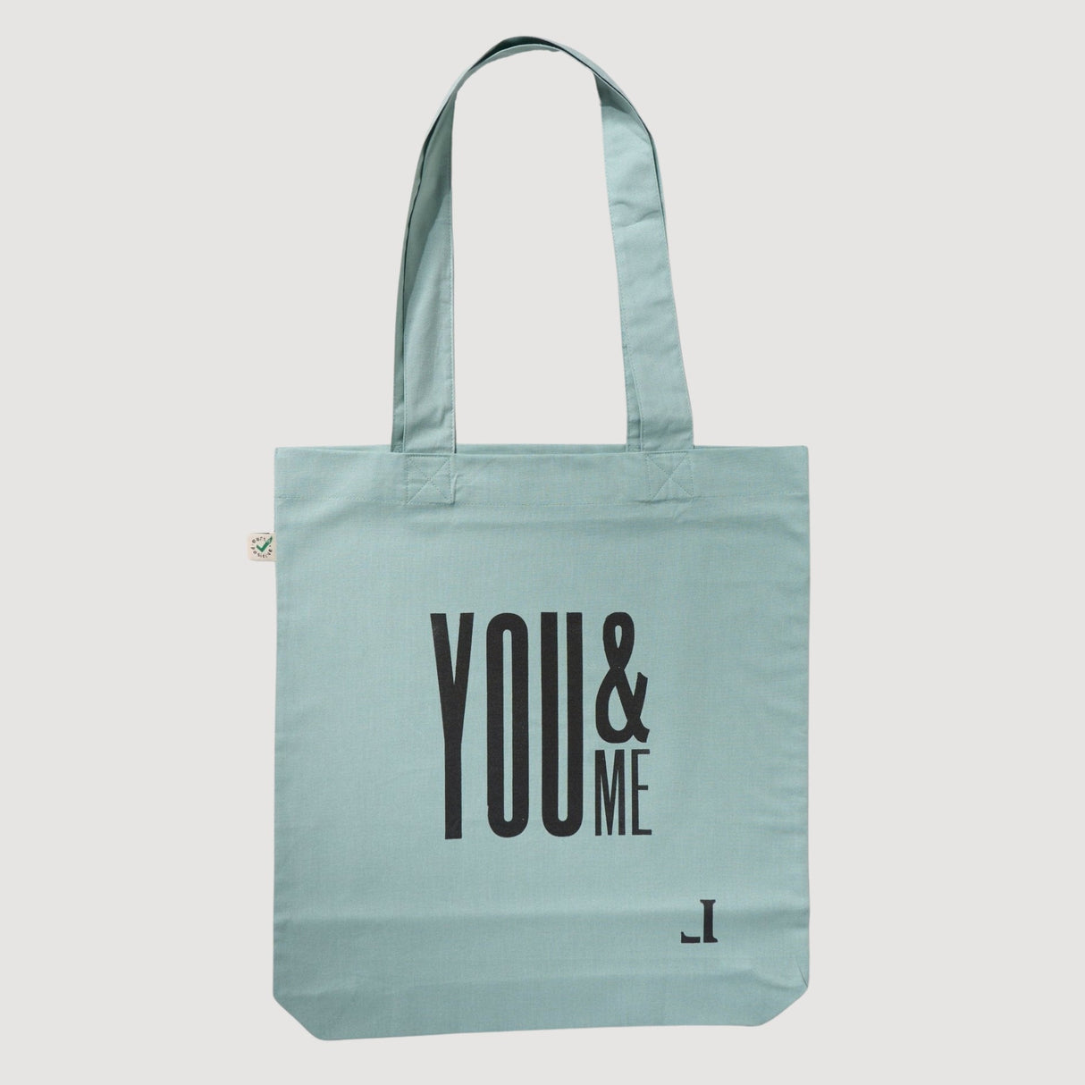 Message Tote Bag with Gusset / Letterpress Letters - bungu