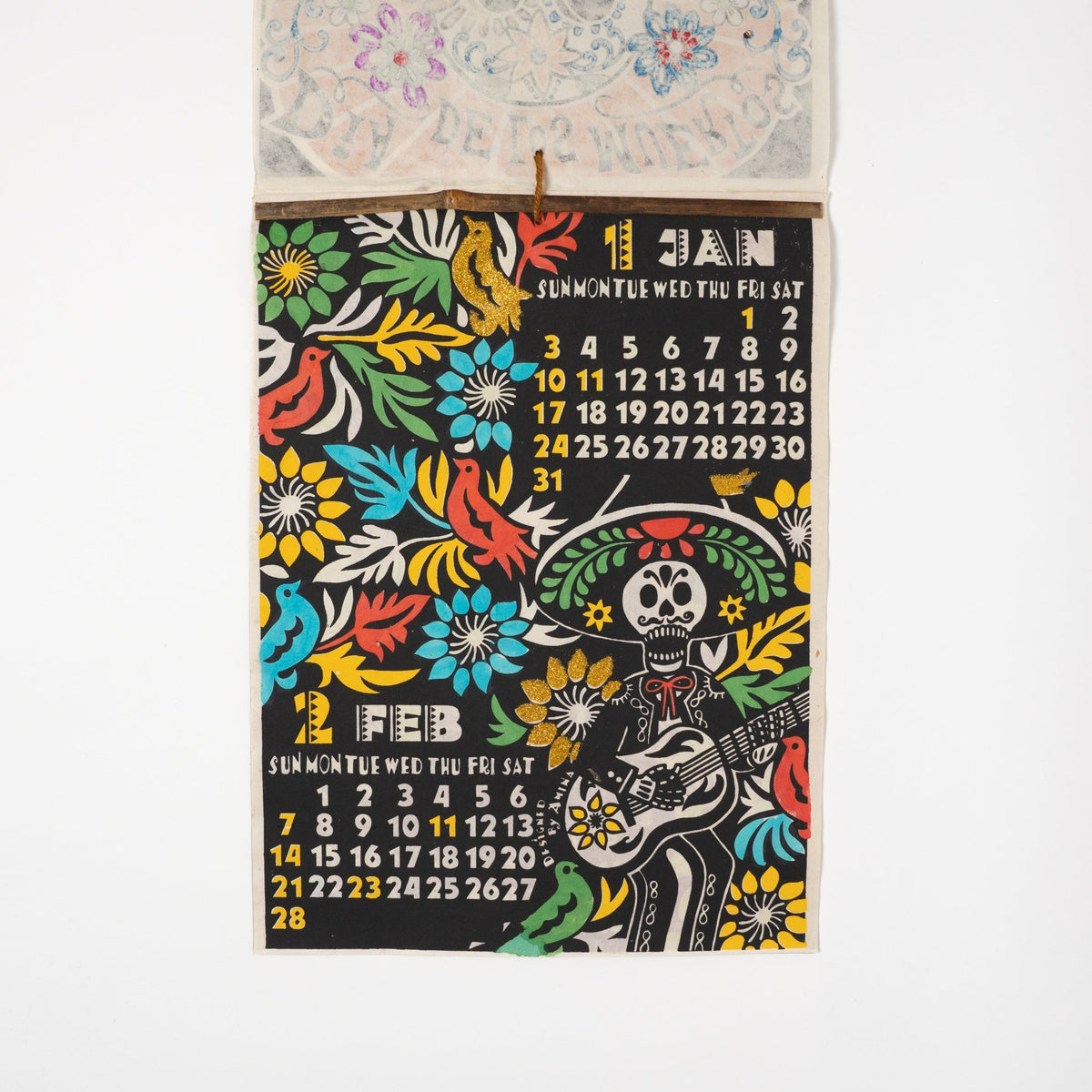 Mexican Calavera Wall Calendar 2027 / Amina Collection Co., Ltd. - bungu