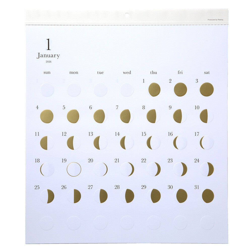 Michiru Moon Phase Wall Calendar 2027 / Replug - bungu