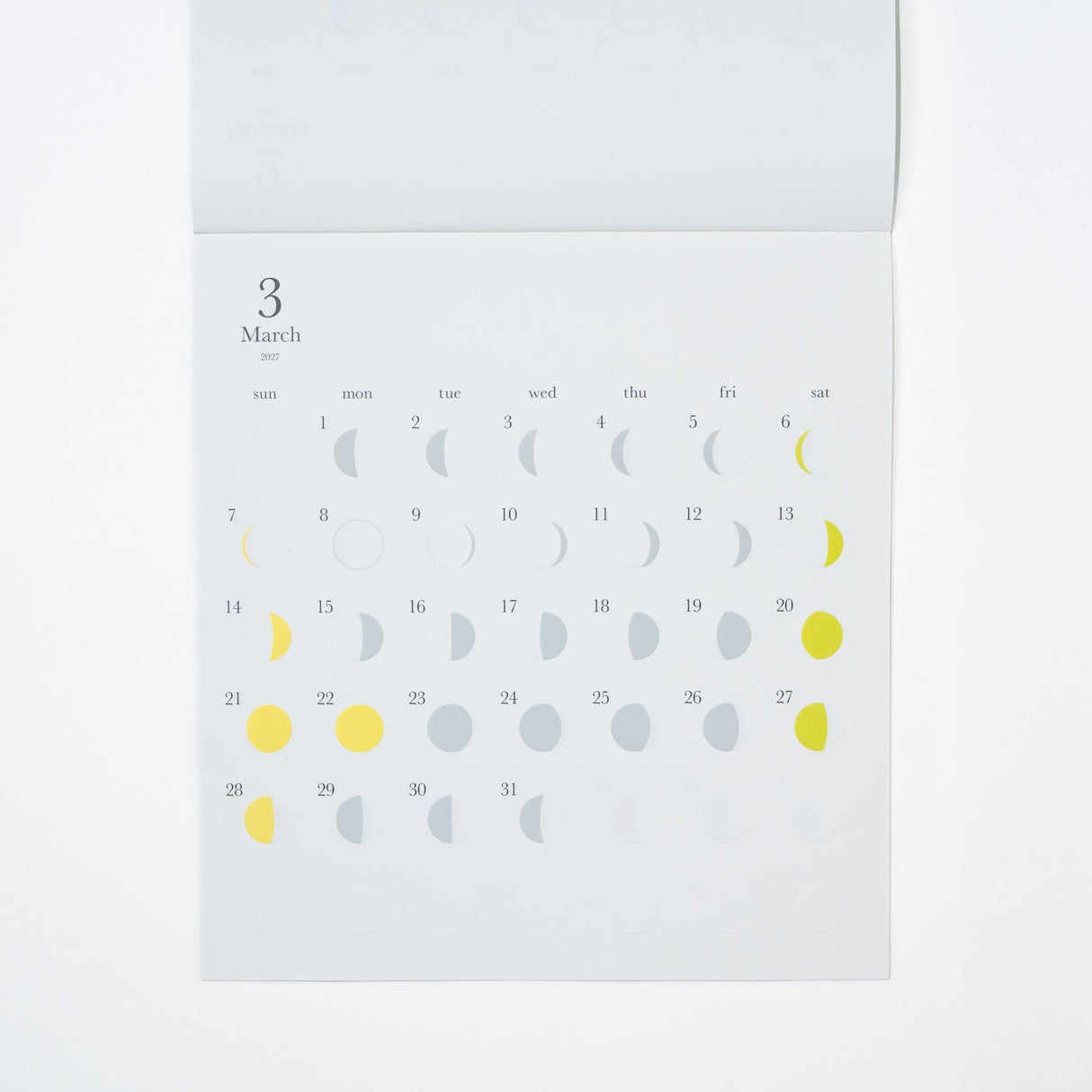 Michiru Moon Phase Wall Calendar 2027 / Replug - bungu