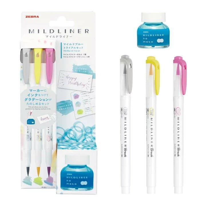 Mildliner no moto Set / Zebra - bungu