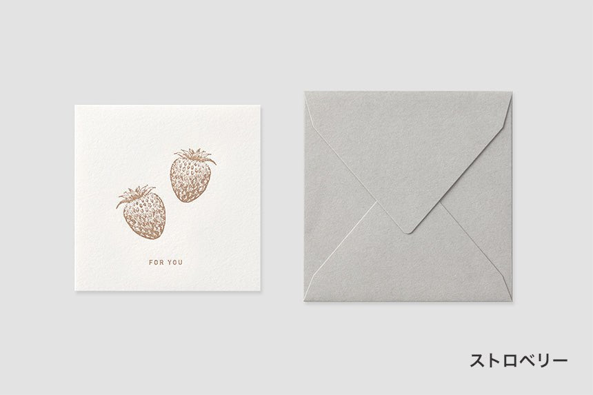 Mini Square Message Card with Envelope / TOUCH & FLOW - bungu