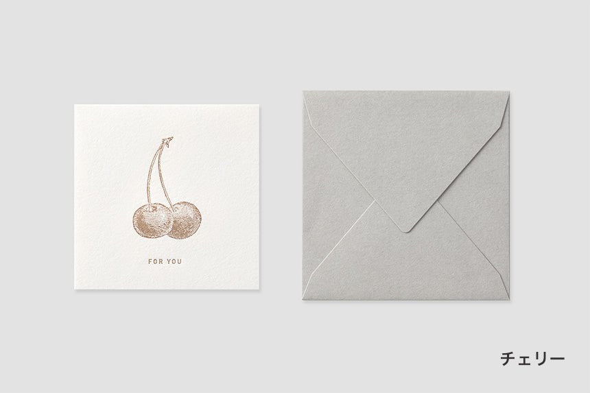 Mini Square Message Card with Envelope / TOUCH & FLOW - bungu