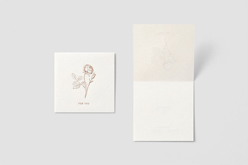 Mini Square Message Card with Envelope / TOUCH & FLOW - bungu