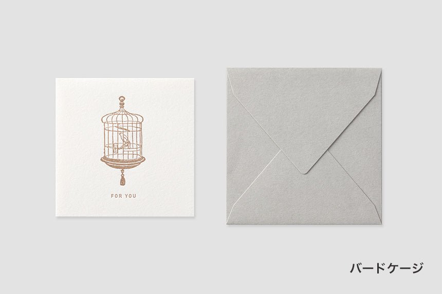 Mini Square Message Card with Envelope / TOUCH & FLOW - bungu