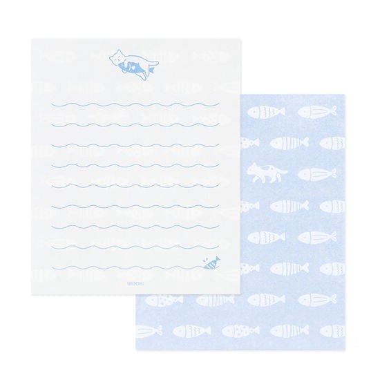 Mogu Mogu Animal Mini Letter Set / Midori DESIGNPHIL - bungu