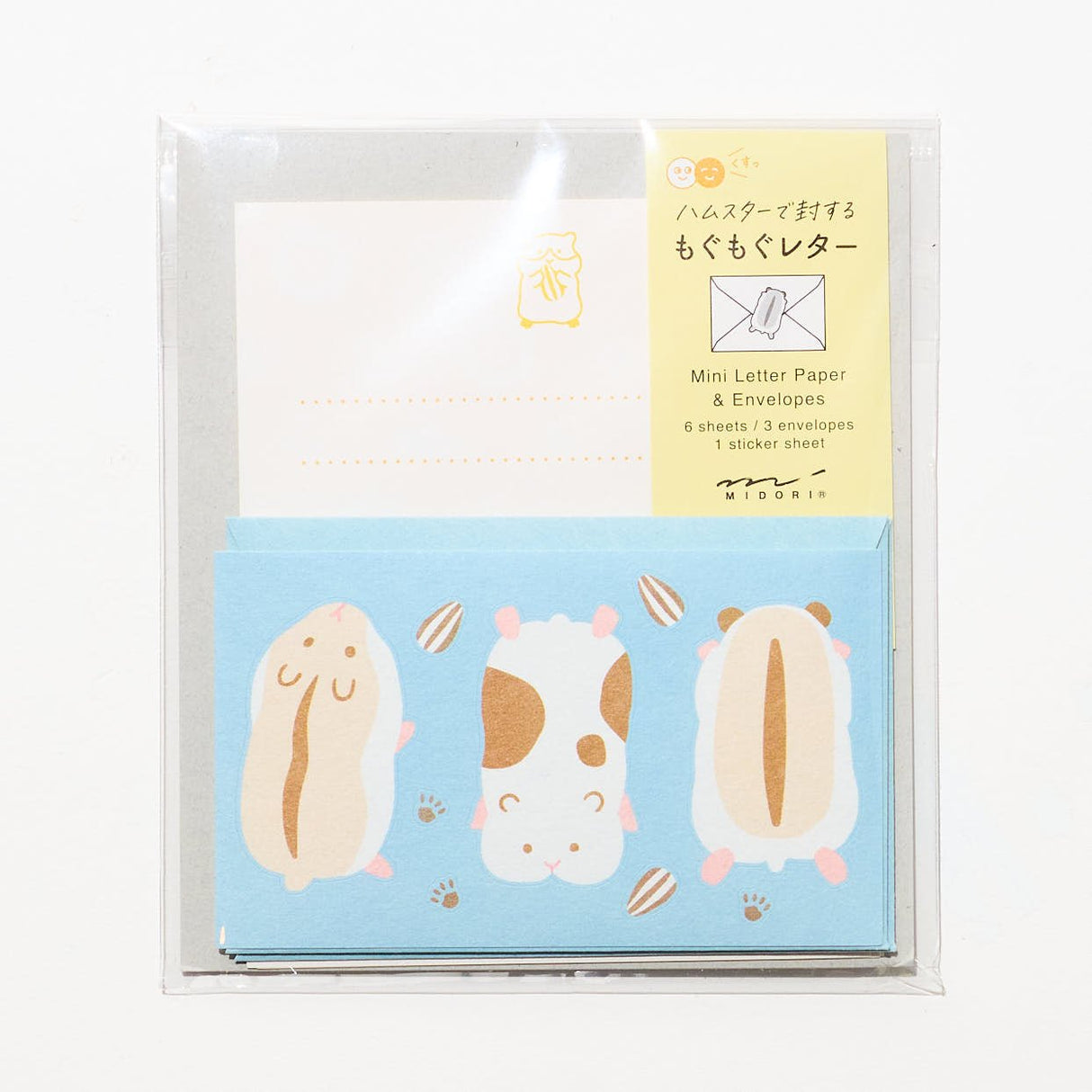 Mogu Mogu Animal Mini Letter Set / Midori DESIGNPHIL - bungu