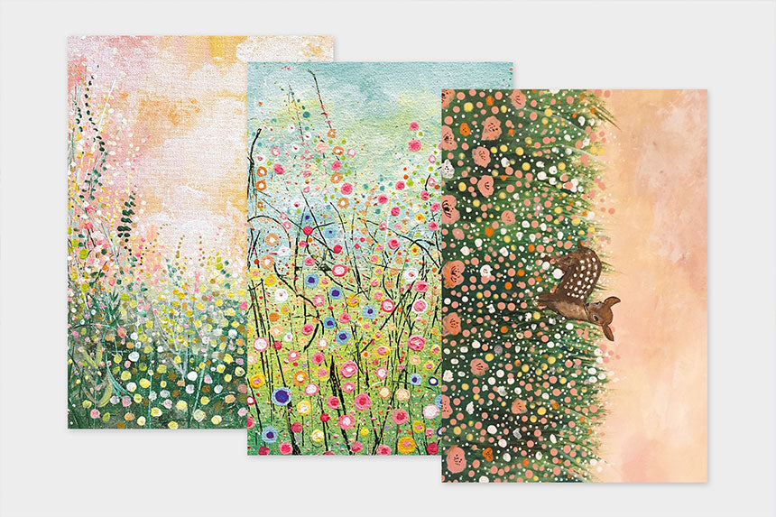 Art Touch Momo Rogers Postcards / TOUCH & FLOW