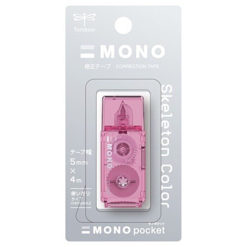 MONO Pocket Correction Tape Skeleton Color / Tombow - bungu