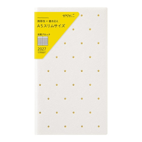 PRD A5 Slim Diary 2027 / MIDORI