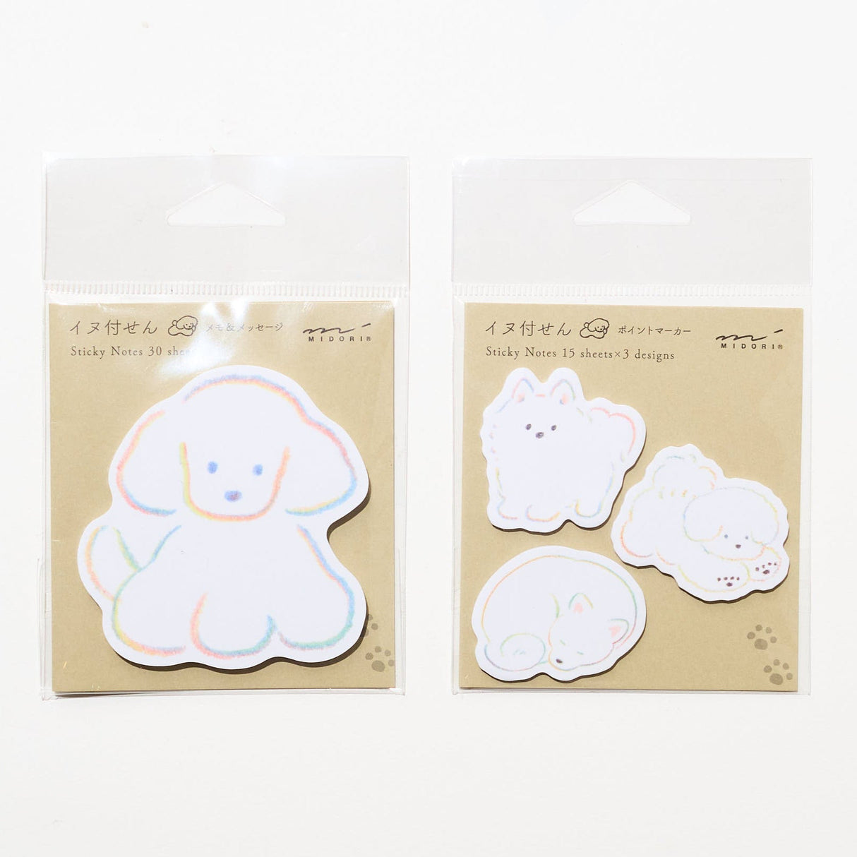 Natsumi Teraoka Dog Die - Cut Sticky Notes / Midori DESIGNPHIL - bungu